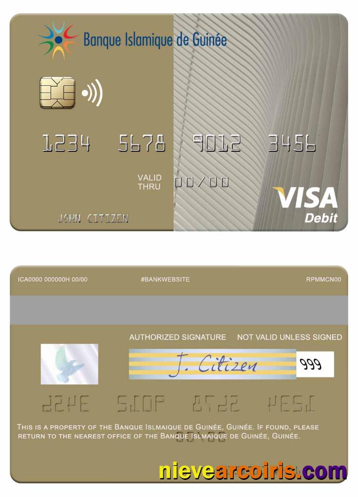 Guinea Banque Islmaique de Guinée visa debit card